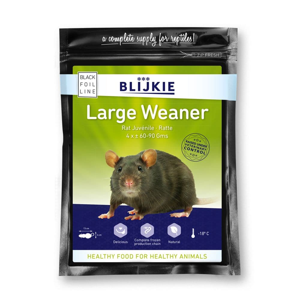 Blijkie BF Grote Weanerrat (60-90 g) - 15x4 st.